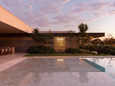 FE House: Ground-Floor Living in Ribeirão Preto