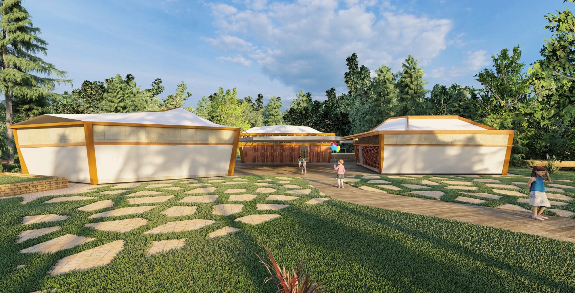 Climate-Responsive Architecture for Education: Kindergarten Re-vival by Reparametrize Studio