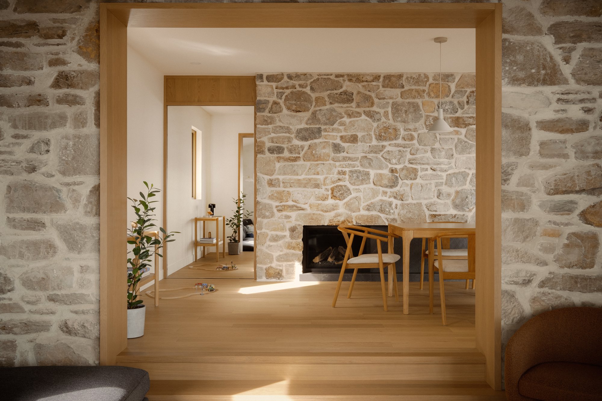 Heritage Stone Meets Timber Portals in Montreal