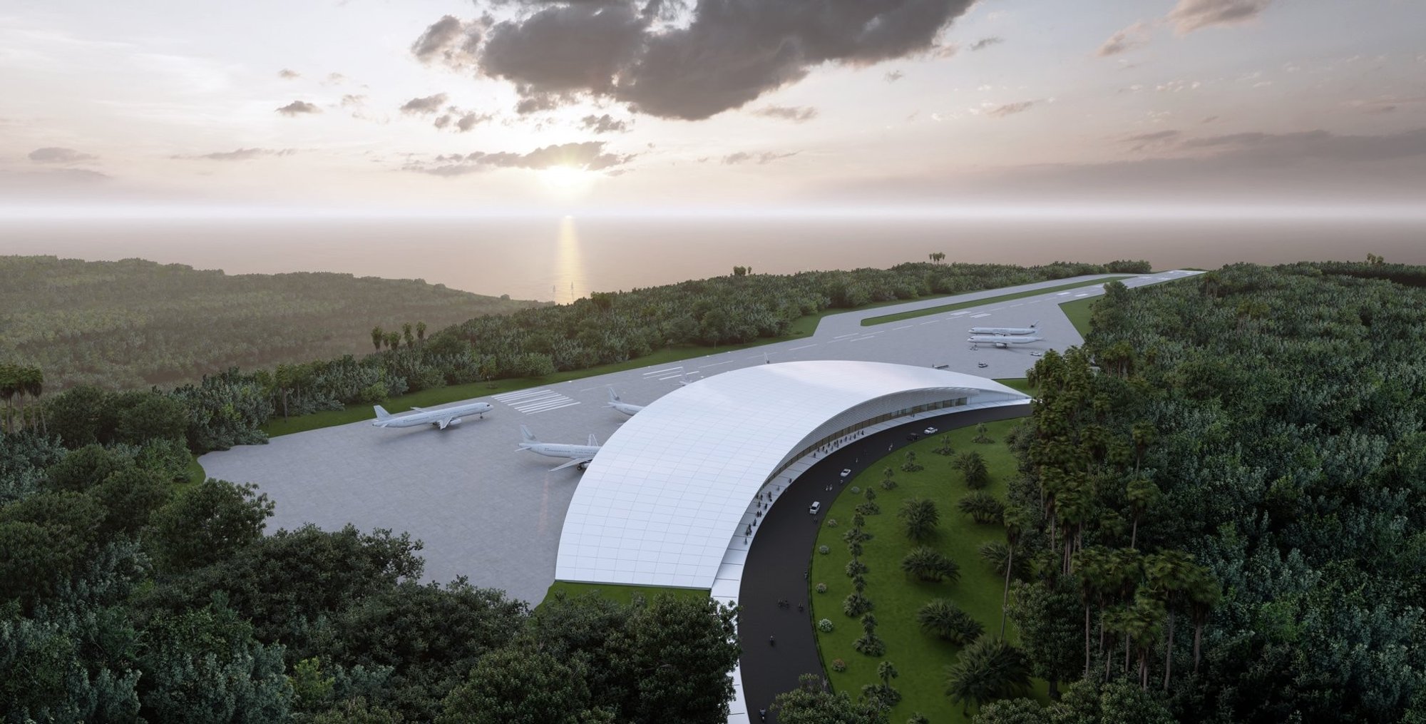 Sustainable Airport Architecture: Moon of Koh Phangan Airport