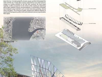 Food Street: A Contemporary Urban Food Market Architecture Connecting City, Culture, and Riverfront