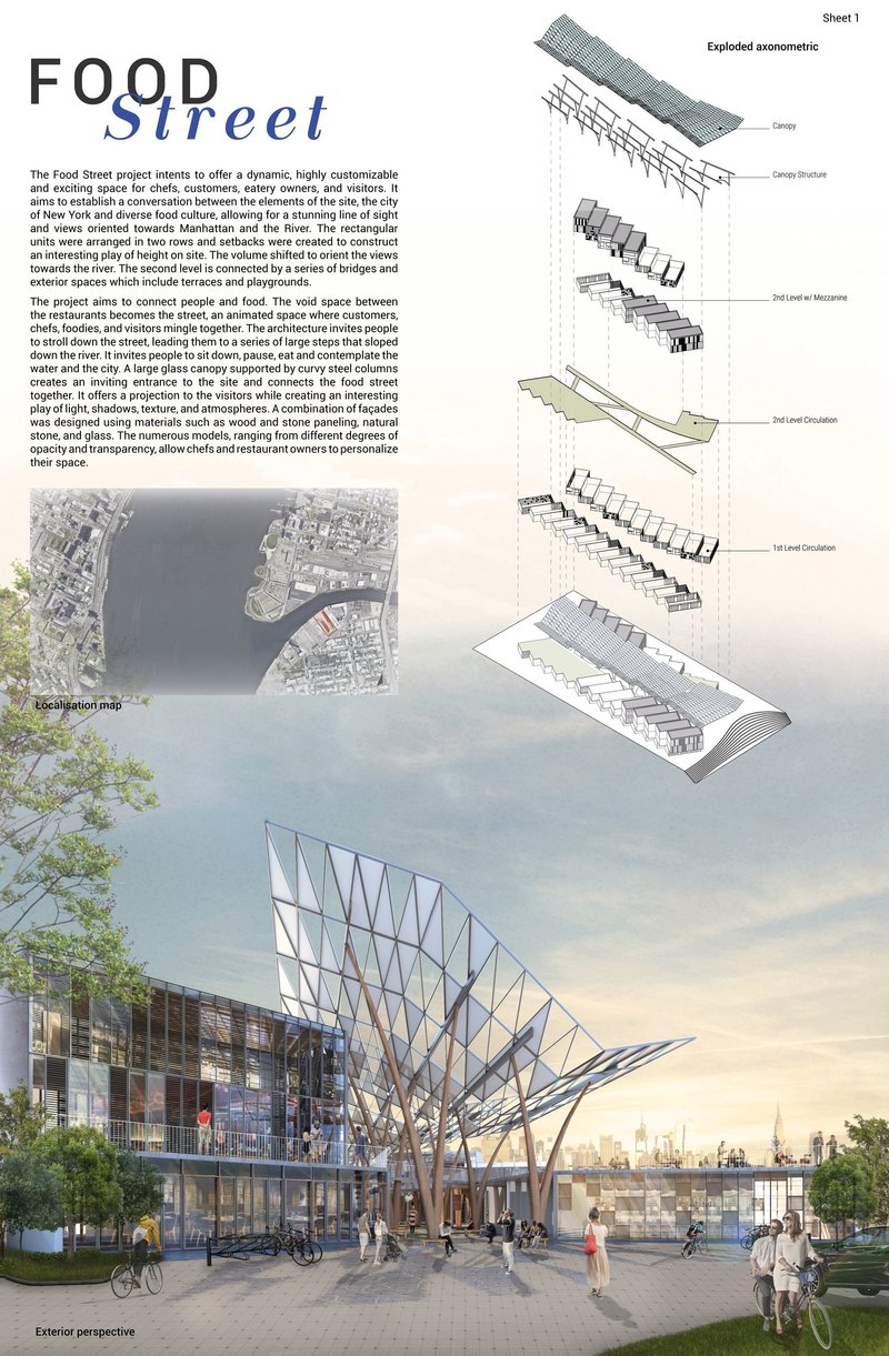 Food Street: A Contemporary Urban Food Market Architecture Connecting City, Culture, and Riverfront