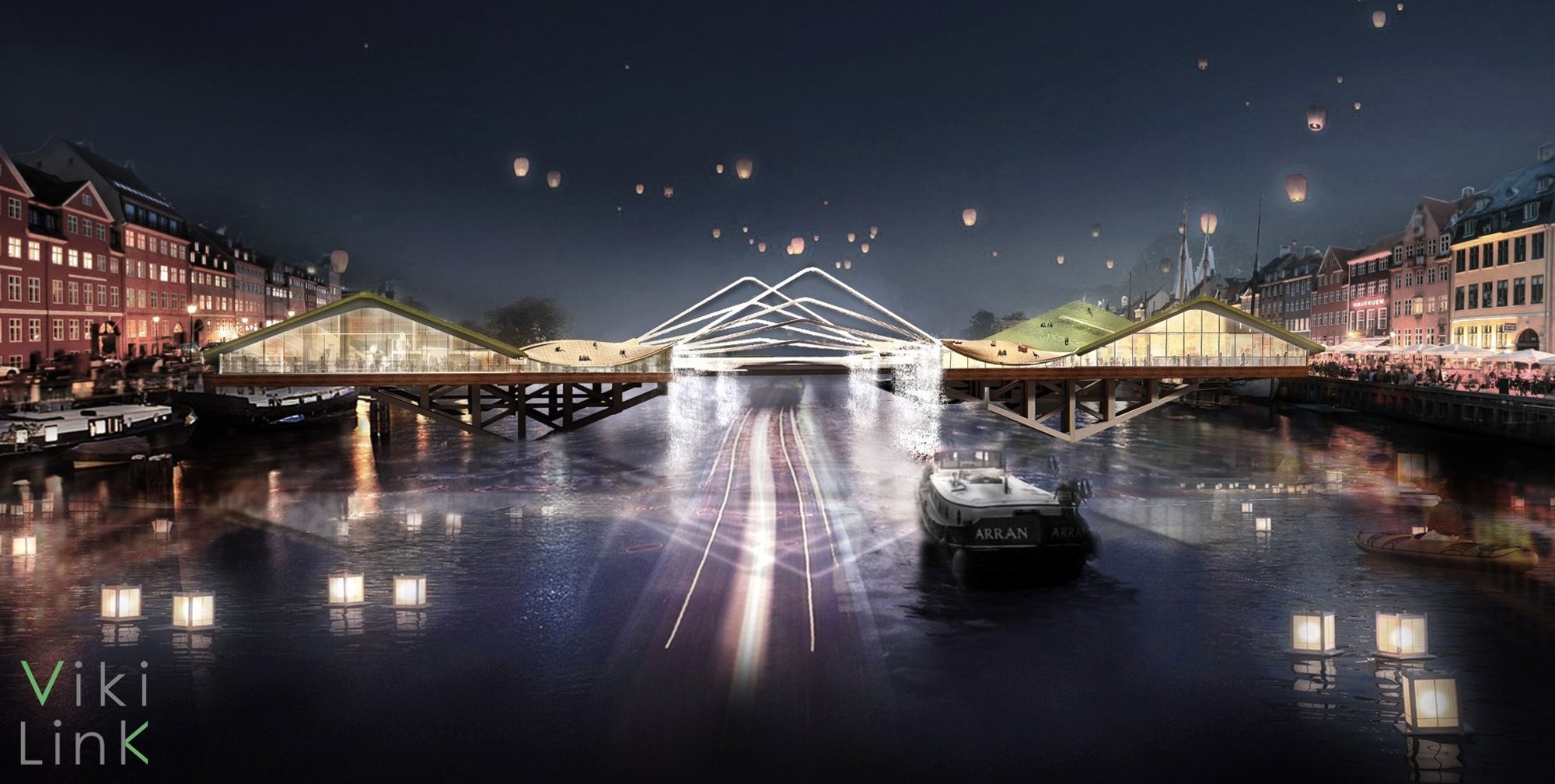 Viki Link: A Sustainable Pedestrian Bridge Reimagining Copenhagen’s Viking Heritage