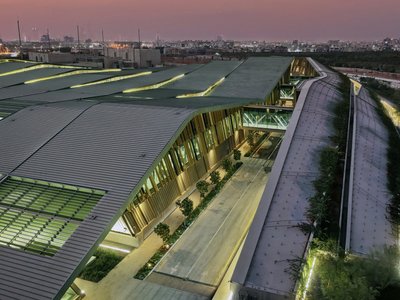 A Park Building That Wants to Be a Landscape
