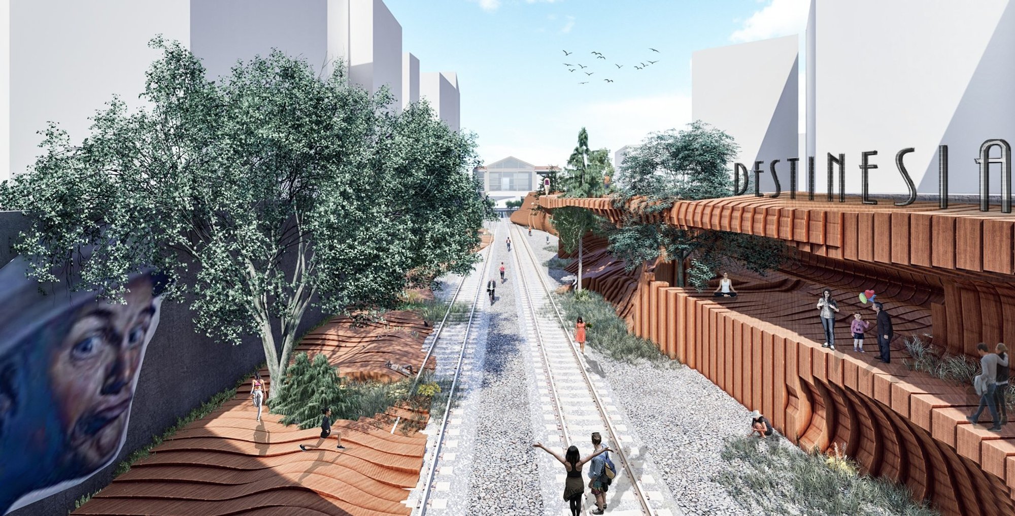 Destinesia: Adaptive Reuse Architecture Transforming Urban Voids into Public Space in Paris