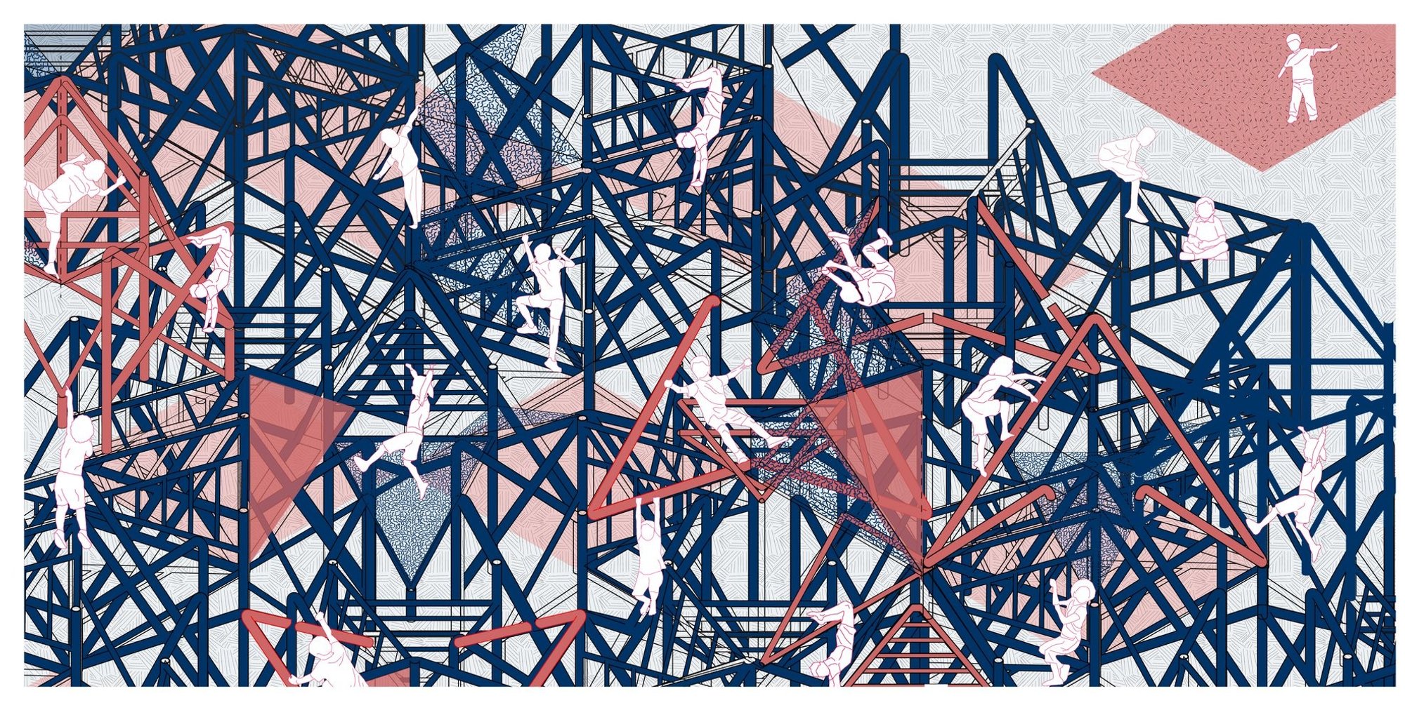 Labyrinth of Sanguinity: Modular Playground Architecture for Refugee Camps