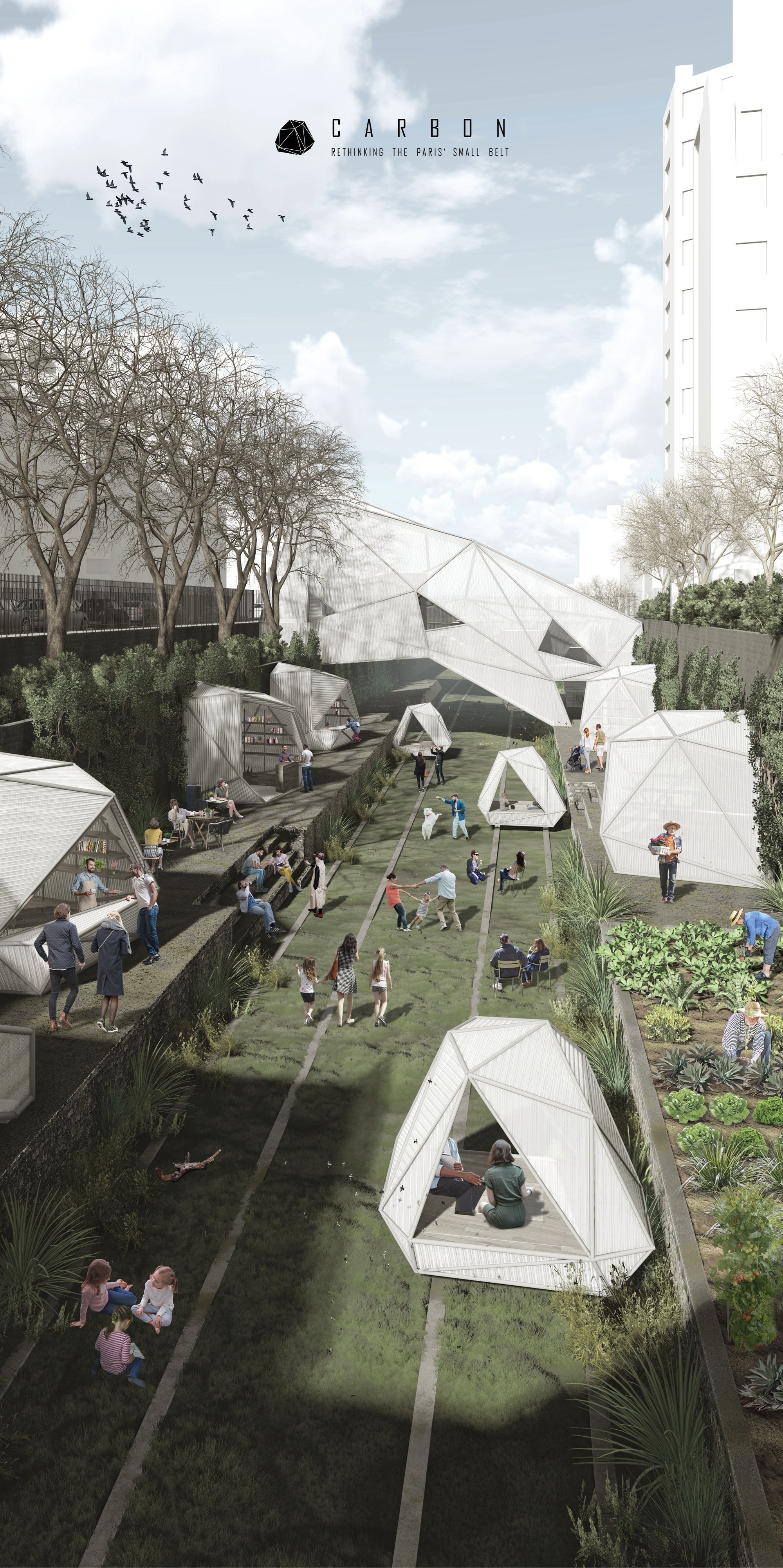 CARBON: A Radical Exploration of Urban Regeneration Architecture in Paris
