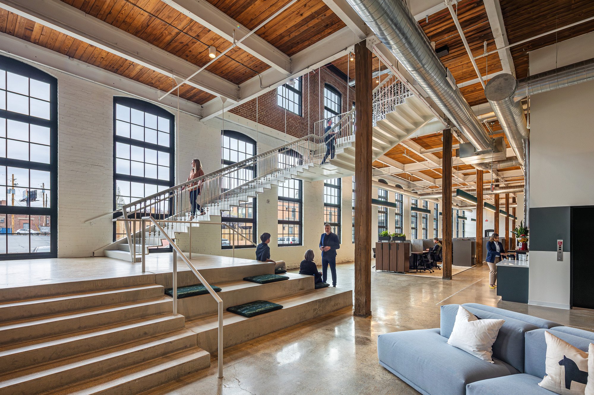 HOK Converts a Stove Factory Into a Law Firm HQ