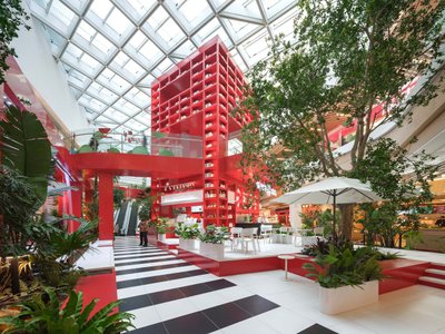 Qingdao Future City Atrium by CLOU Architects: Immersive Jungle Garden Experience