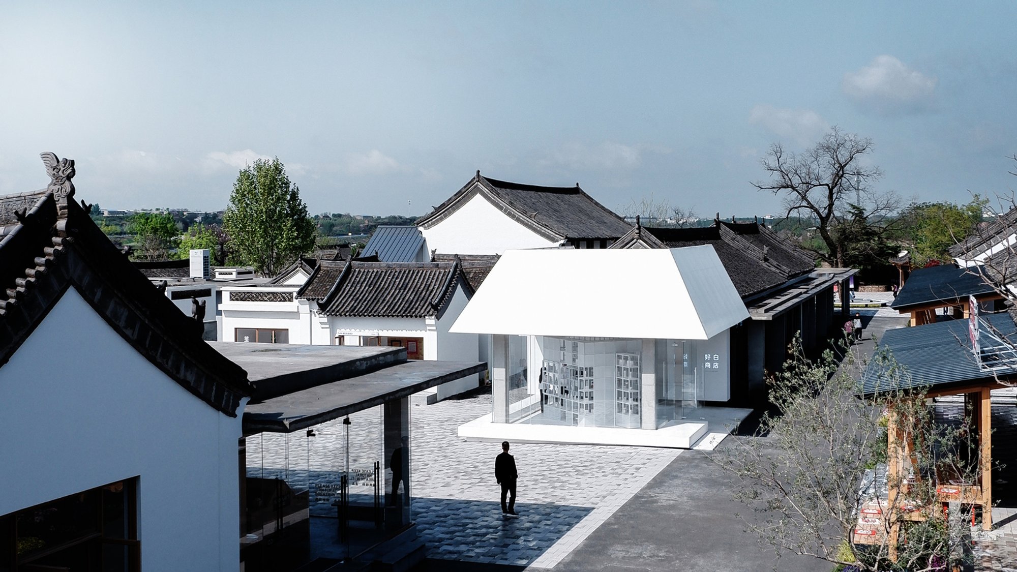 White Is Good Shop in Weipo: Minimalist Pop-Up Retail Architecture by designRESERVE