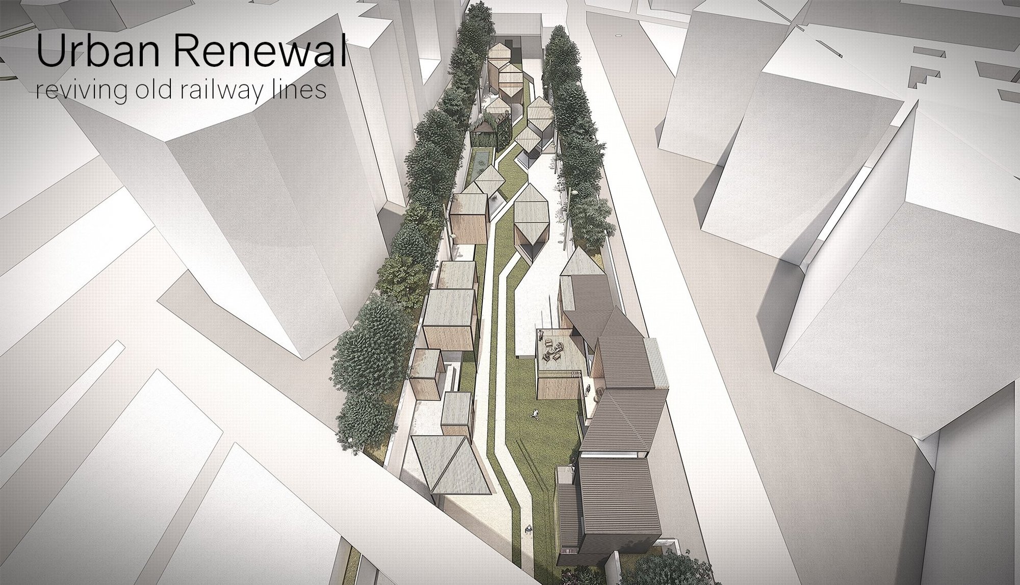 Urban Regeneration Architecture: Transforming a Sunken Railway into a Modular Public Ecosystem