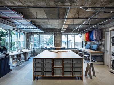 OVERCOAT Tokyo Store by Atelier Write: Seamless Fusion of Studio and Retail