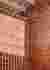 This architectural image showcases a detailed view of brickwork, featuring two distinct patterns. On
