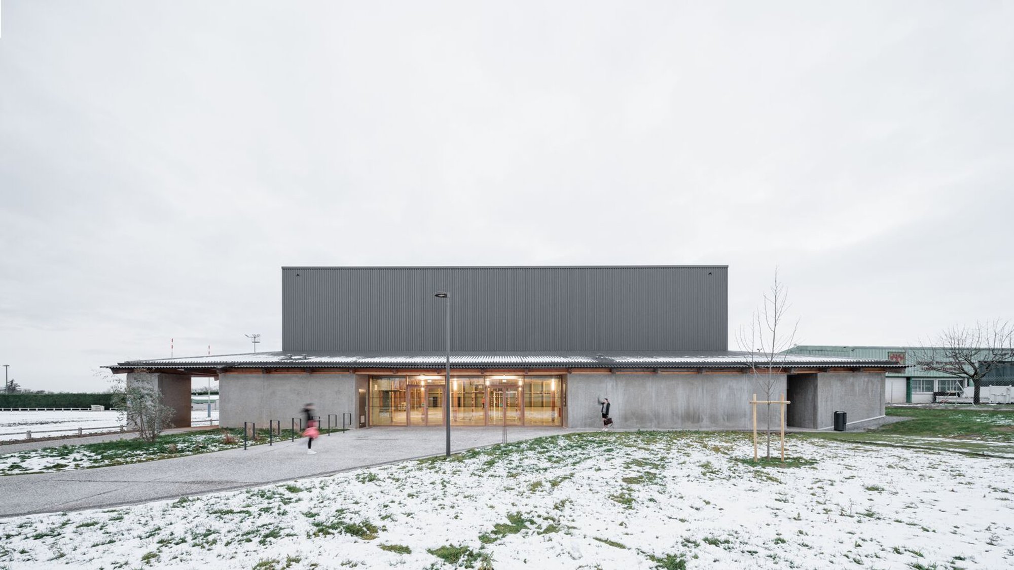 Sports and Cultural Hall by LINK Architectes Associés: Puy-Guillaume, France
