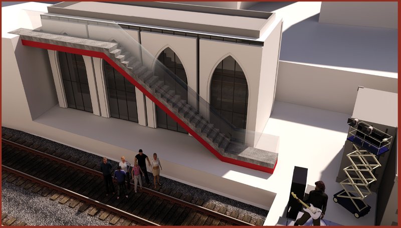 Contemporary stair insertion enhances connectivity while respecting the historic architectural envelope.