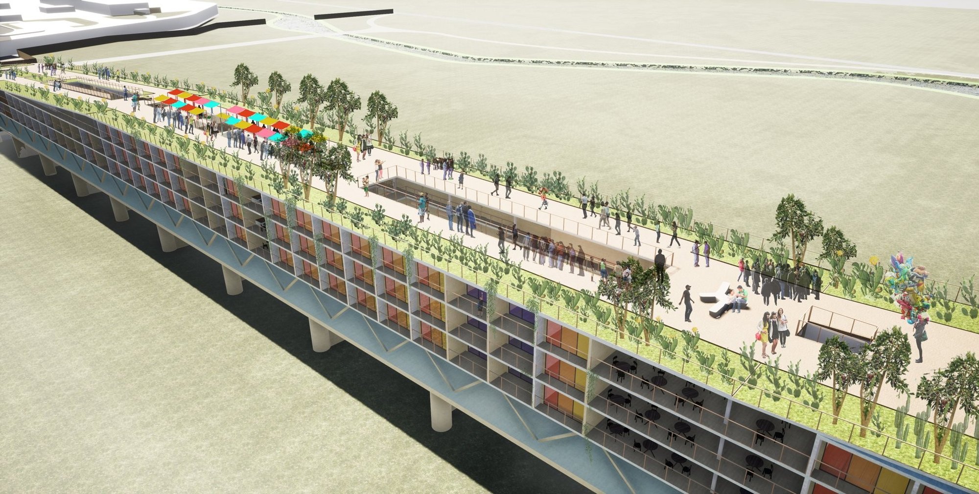 The Green Connector: Sustainable Refugee Housing Architecture Bridging Communities and Futures