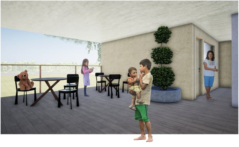 Semi-private terraces extend living spaces, supporting informal gatherings and a sense of belonging.