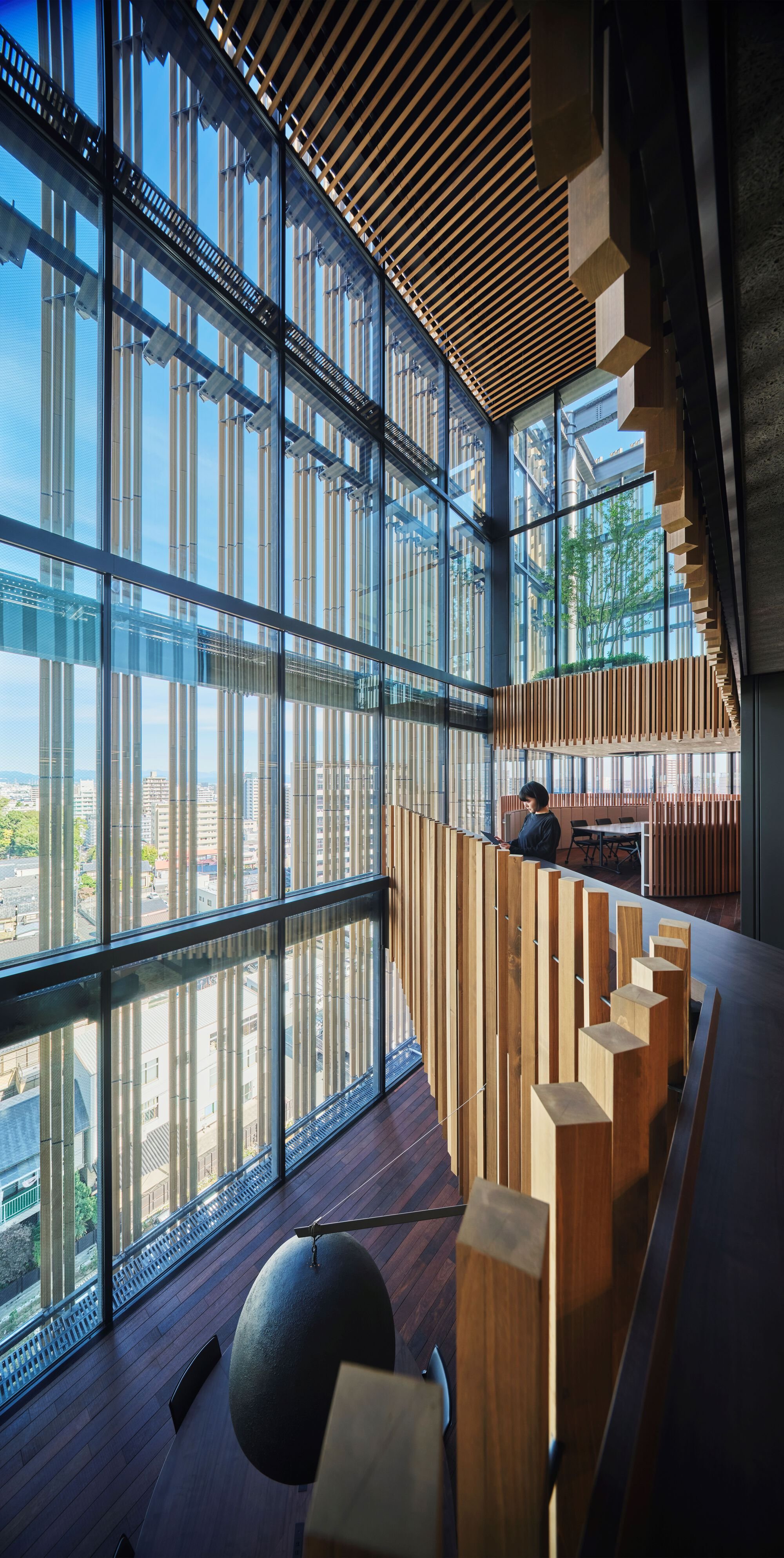 A Bank Headquarters Built Like a Timber Lantern