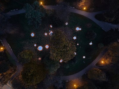 Mirrors of Zlín: An Immersive Landscape Installation by Loom on the Moon