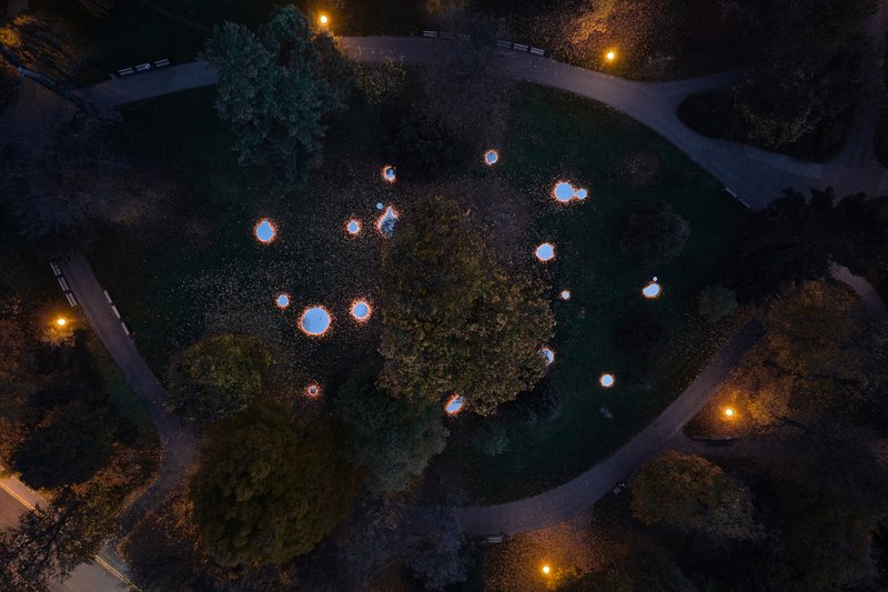 Mirrors of Zlín: An Immersive Landscape Installation by Loom on the Moon