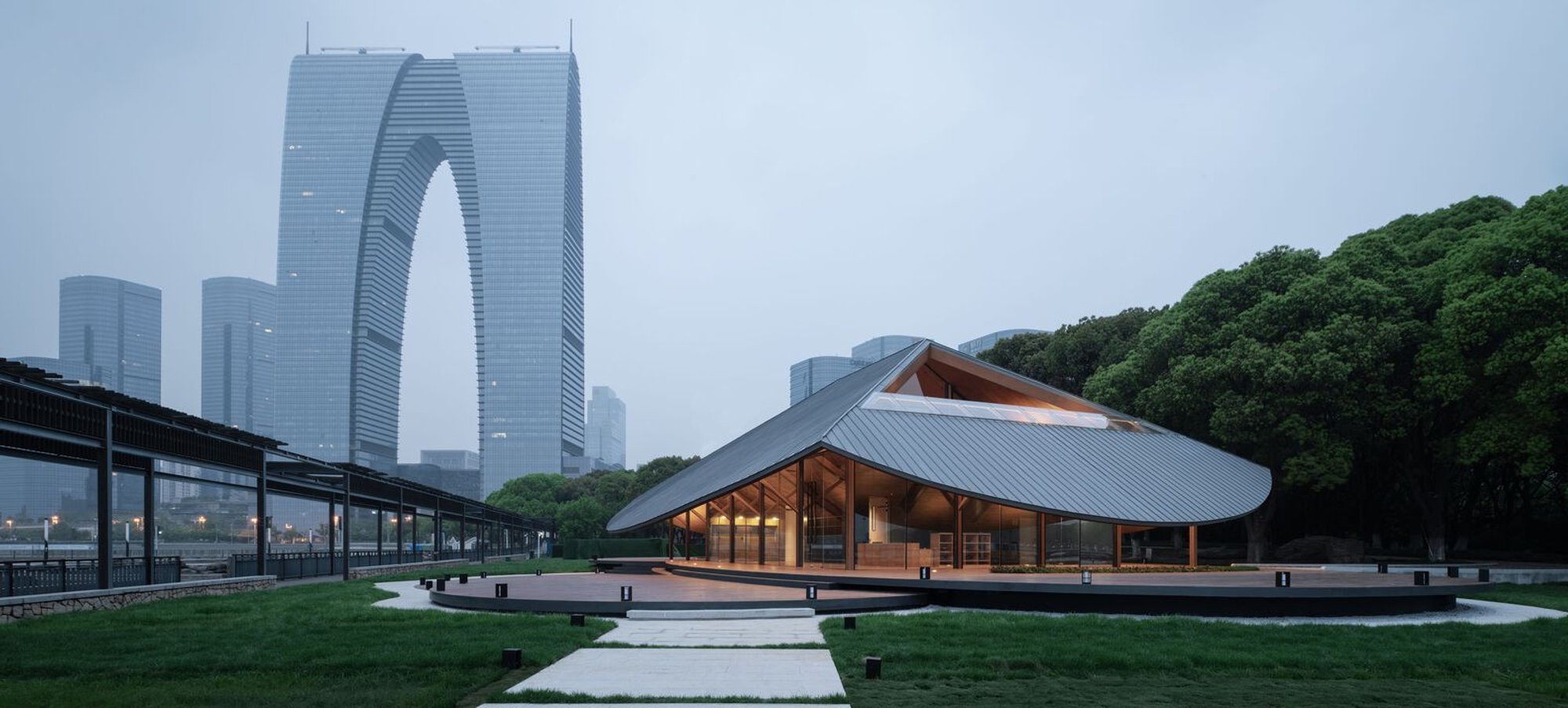 Jinji Lake Pavilion by Galaxy Arch: A Landmark of Community, Nature, and Architectural Innovation in Suzhou