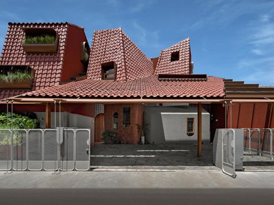 Distracted House: Contemporary Joglo-Inspired Family Residence by Ismail Solehudin Architecture in Jakarta