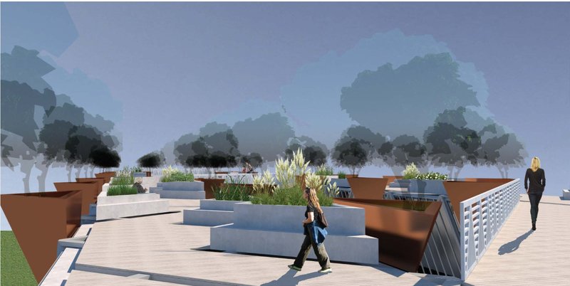 Activated rooftop landscape offering restorative green spaces for relaxation, interaction, and environmental relief.