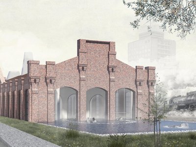 Adaptive Reuse Architecture: Thermal Pool “Depot” by Polina Romanova