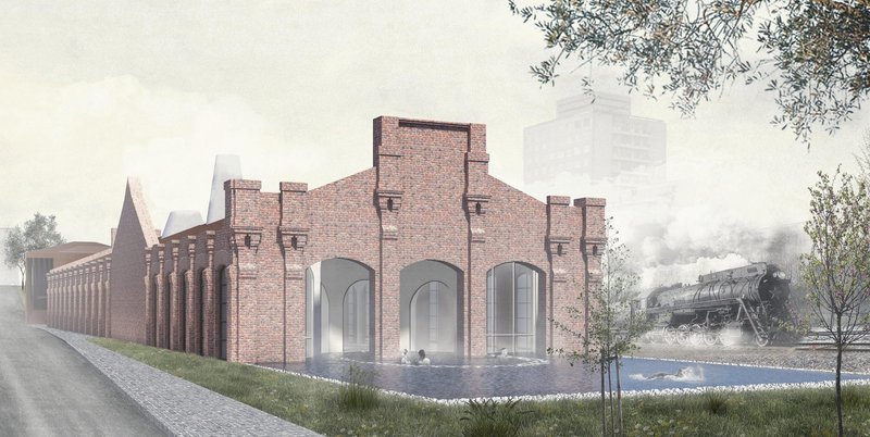 Adaptive Reuse Architecture: Thermal Pool “Depot” by Polina Romanova