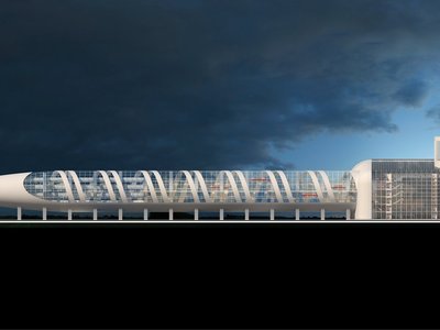 Hyperloop Transport Hub Architecture: A Futuristic Multi-Modal Infrastructure in Moscow