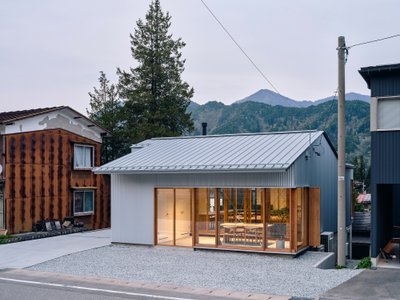 Kraft Architects Converts a Former Mining Town Building into a Split-Level Office in Rural Japan