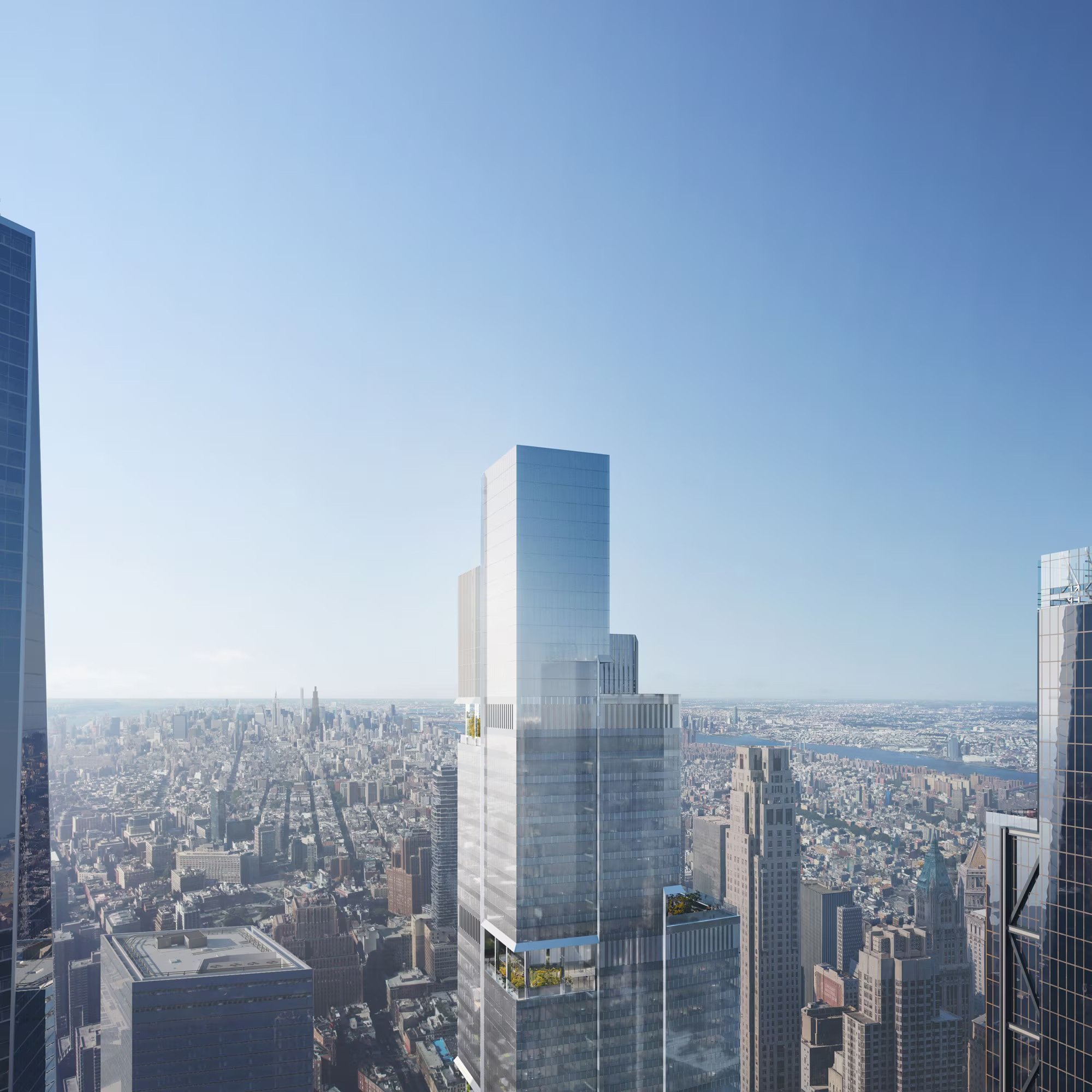 Foster + Partners Unveils a Stepped, Terraced Tower to Complete the World Trade Center Campus