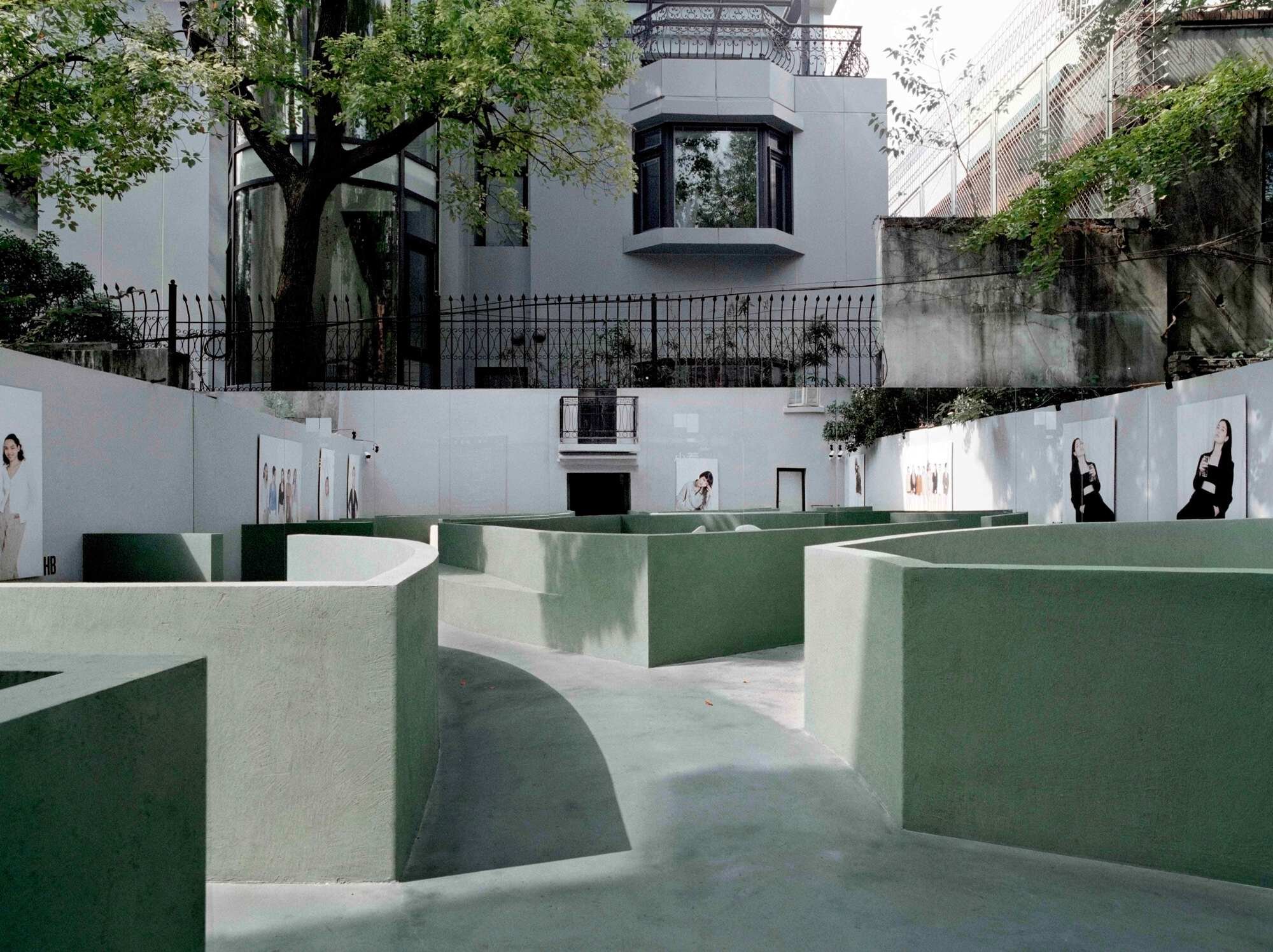 Offhand Practice Threads a Green Path Through a 1930s Shanghai Garden House for Fashion Brand XiaoZhuo