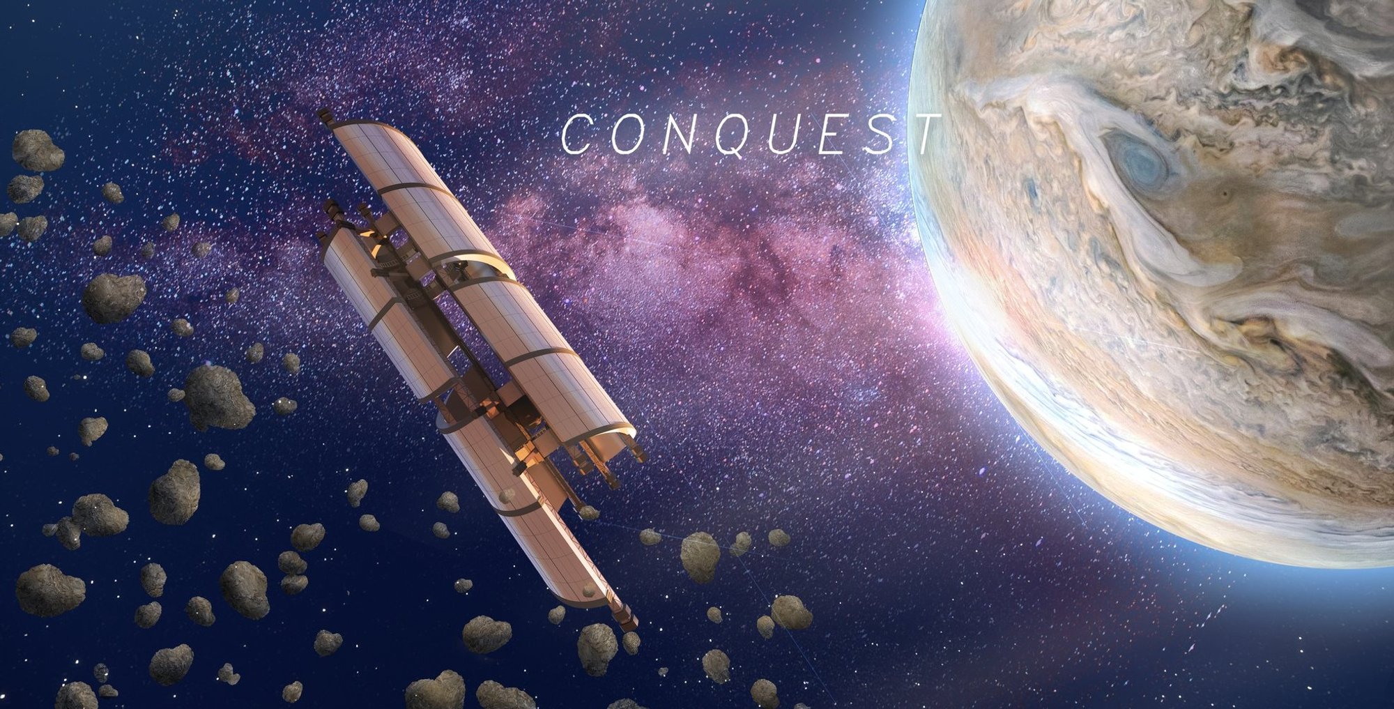 CONQUEST: A Visionary Space Habitat Architecture Concept for Sustainable Asteroid Mining