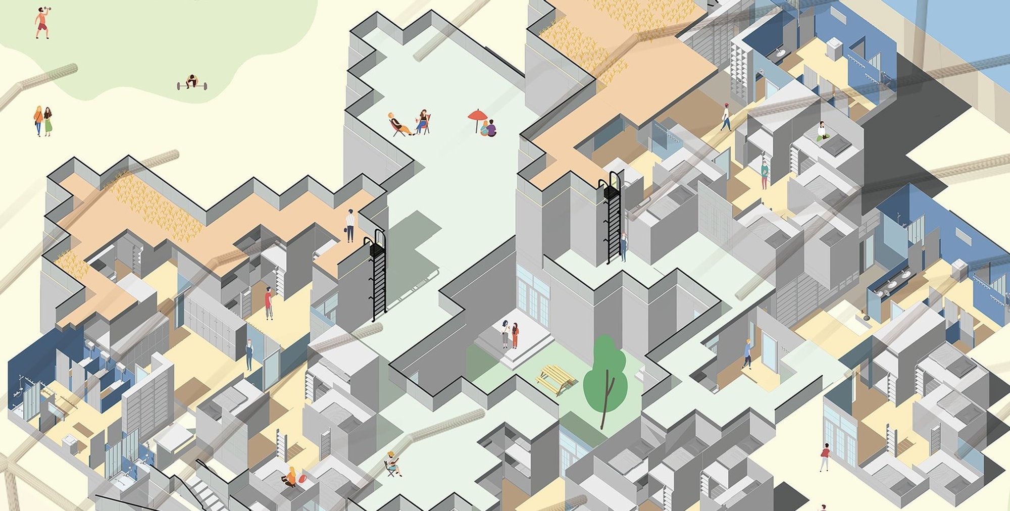 Extended Co-Life: Reimagining Humanitarian Architecture Through Co-Living Systems