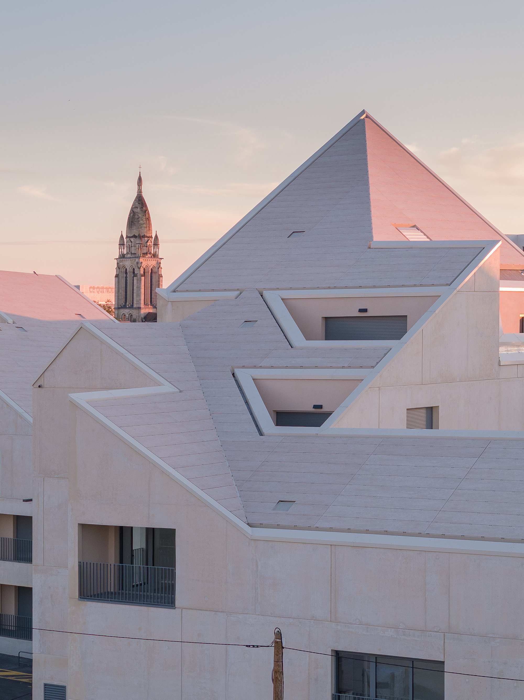 Olgga Architects and Atelier CAMBIUM Weave Military Ruins into 63 Homes on Bordeaux's Right Bank