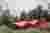 Estudio Diagonal Terraces a Red Steel Refuge into a Chilean Rainforest Hillside