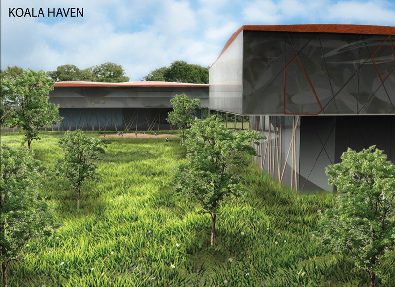 Rehabilitation habitat embedded within a green courtyard ecosystem
