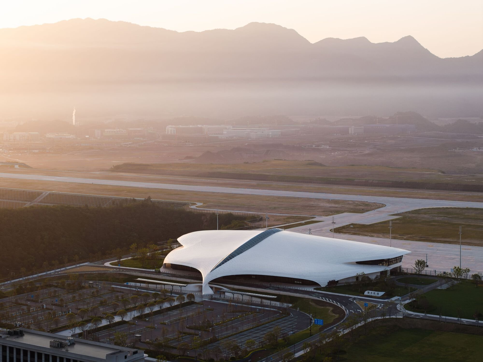 MAD Architects Lands a Cloud-Shaped Airport Terminal in the Mountains of Lishui