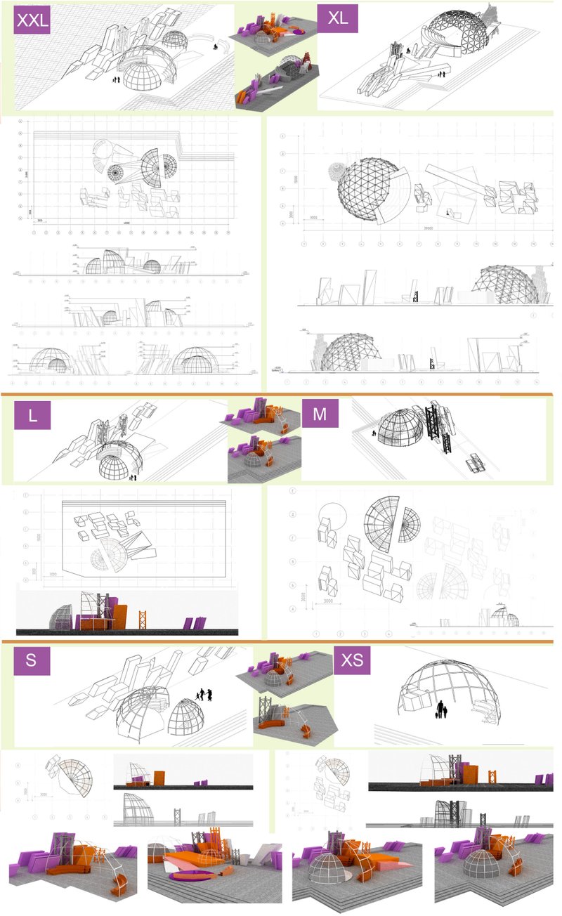Portable theater architecture adapts to multiple scales and city conditions through lightweight modular systems.