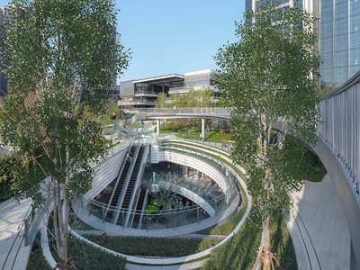 Kokaistudios Buries a Mall Beneath 42,000 Square Meters of Urban Parkland on Shanghai's Suzhou Creek