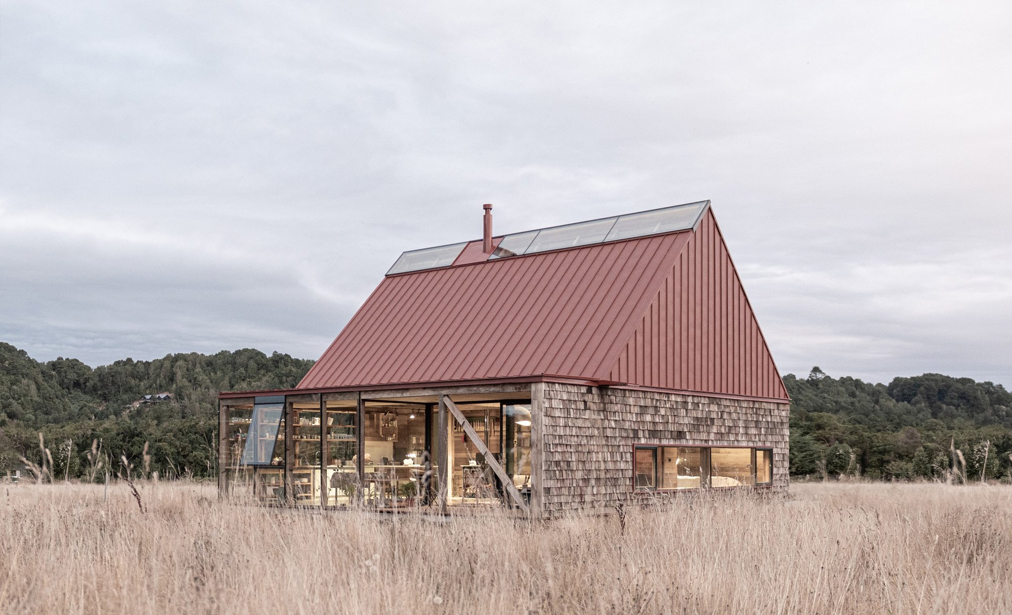 Lezaeta Lavanchy and Esteban Arteaga Build a Shingled Weekend House on Chile's Lake District