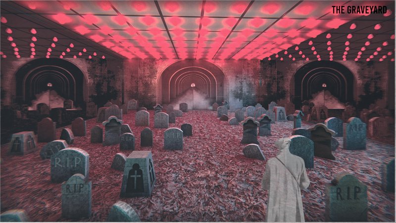 A haunting field of loss, where architecture confronts the irreversible consequences of human neglect.