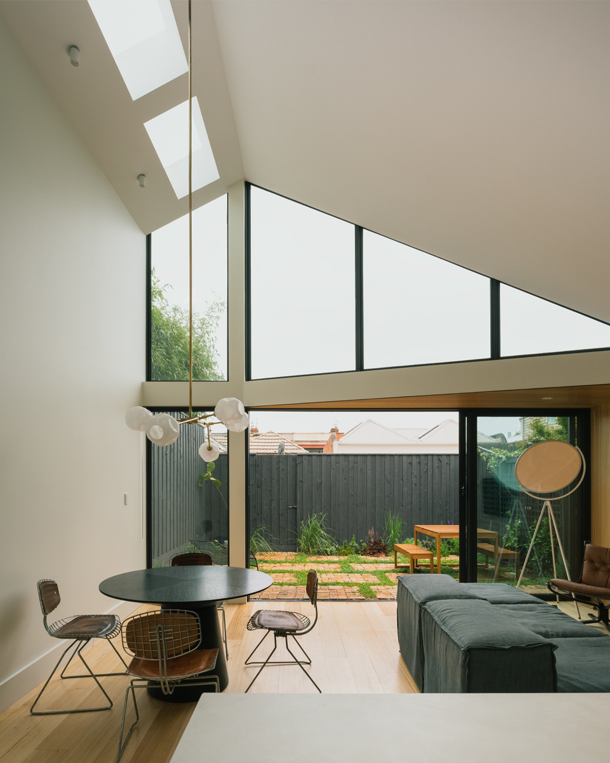 Eckersley Architects Tuck a Lofty Courtyard House Behind a Victorian Cottage in Abbotsford