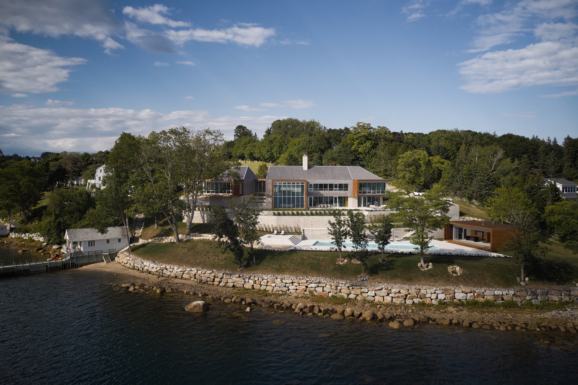 Omar Gandhi Architect Wraps a Six-Bedroom Coastal Home Around a Triangular Lot in Nova Scotia