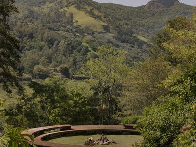 messina | rivas Turns a Bonfire into a Compass on a Brazilian Mountainside