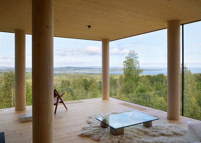 OFFICE KGDVS Floats a Holiday House on 25 Columns Above a Swedish Hillside