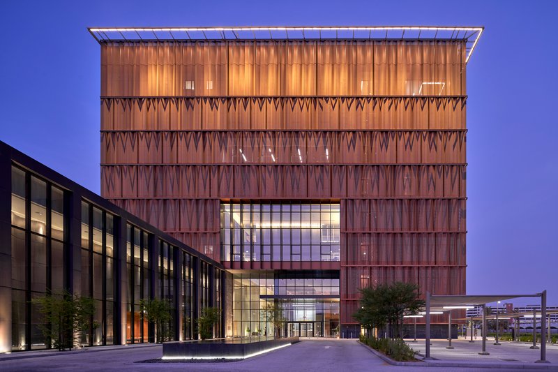 Shape Architecture Practice Wraps Abu Dhabi's Diplomatic Academy in a Veil of Perforated Aluminum