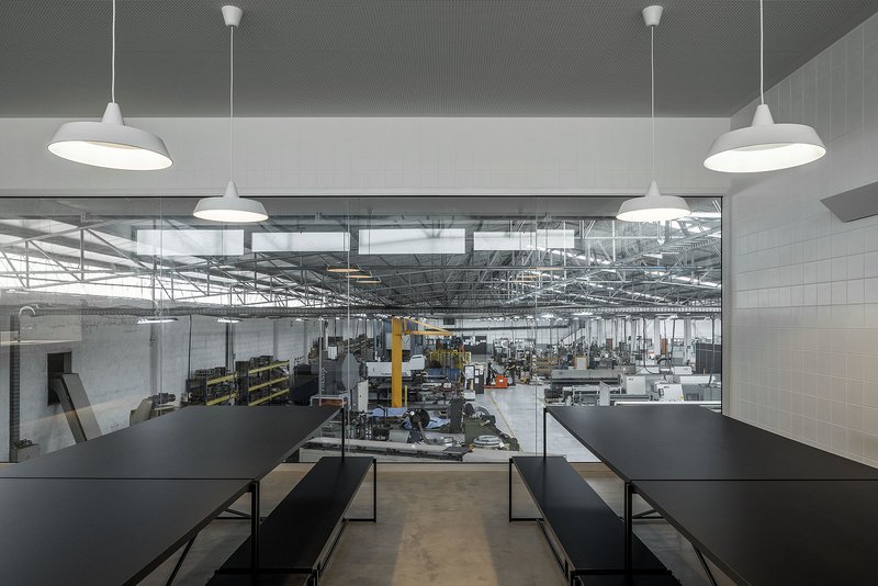 Raw material palette defines a refined industrial aesthetic