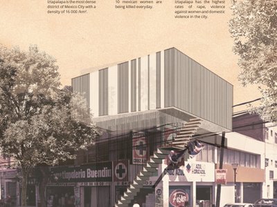 Women’s Bastion: Parasitic Architecture Creating Safe Urban Spaces for Women in Mexico City